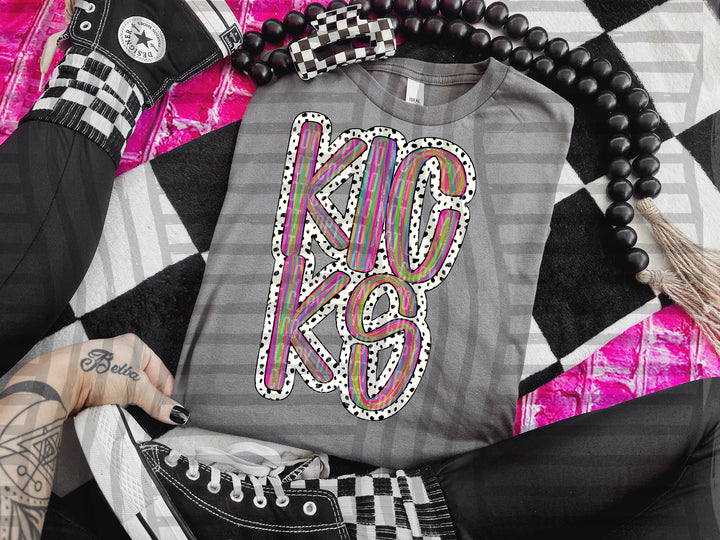 Brushstroke Dots DTF Print