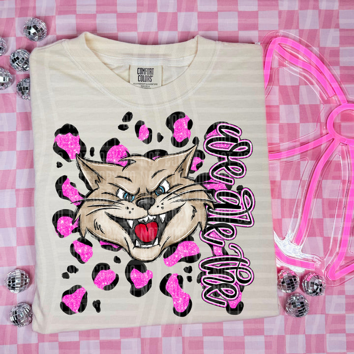 Preppy Leopard Mascot Heads DTF Print