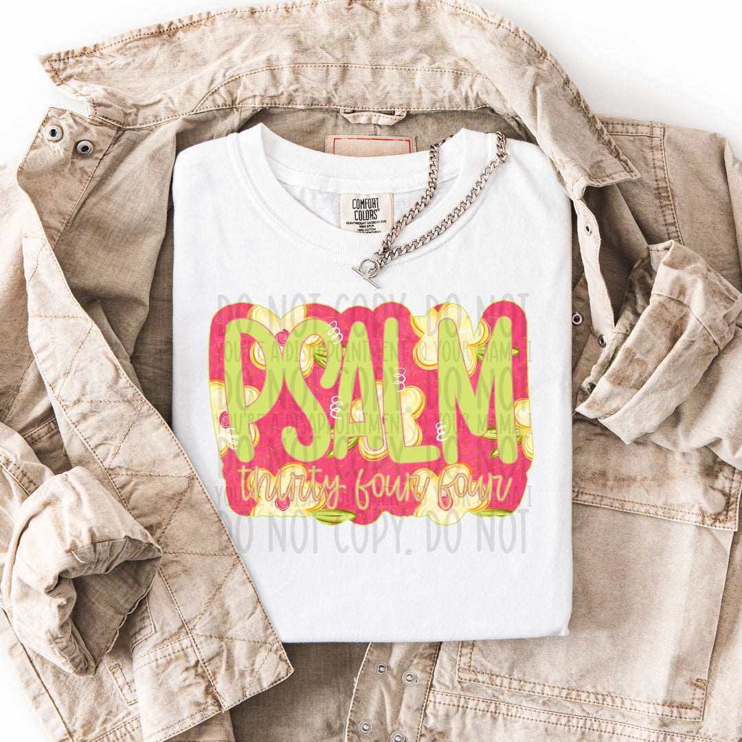 Psalm 34:4 DTF Print