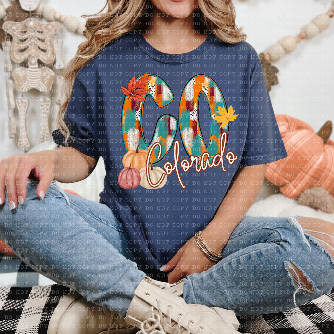 Fall Dottie States DTF Print