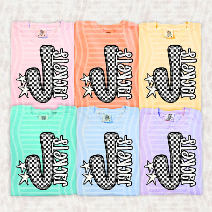 Checker Crush Black And White Mascots DTF Print