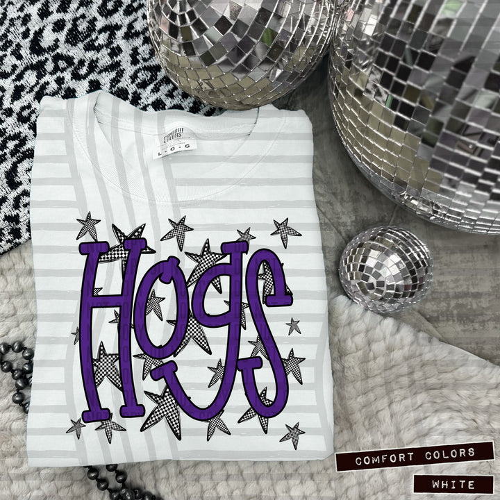 Purple Staggered DTF Print