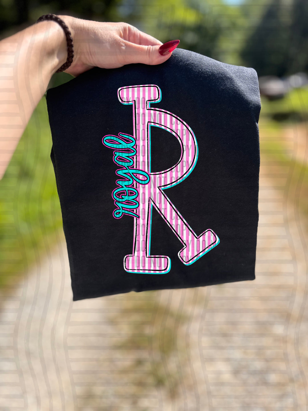 Mixy Pink Seersucker DTF Print