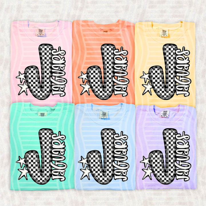 Checker Crush Black And White Mascots DTF Print