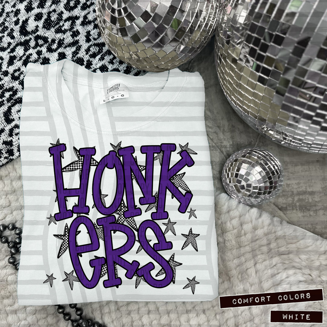Purple Staggered DTF Print