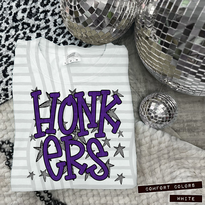 Purple Staggered DTF Print