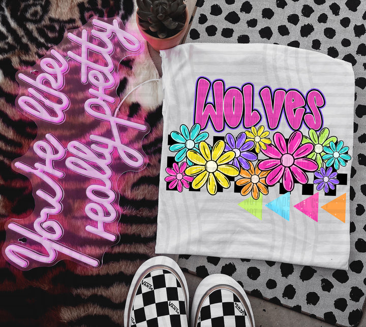 Preppy Bright Floral DTF Print