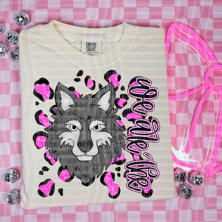 Preppy Leopard Mascot Heads DTF Print