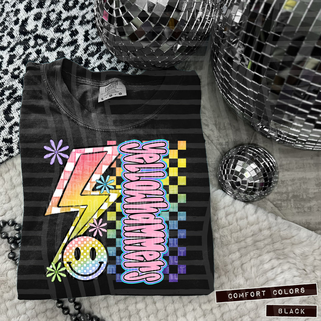 Smiley Side Bolt DTF Print