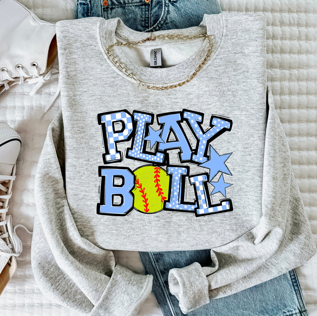 Play Ball Softball DTF Print