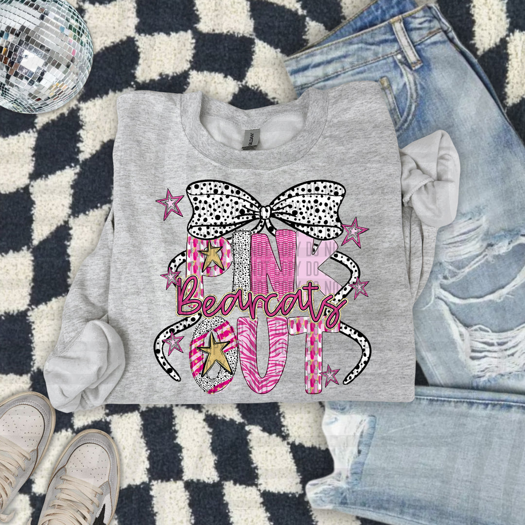 Pink Out Gold DTF Print