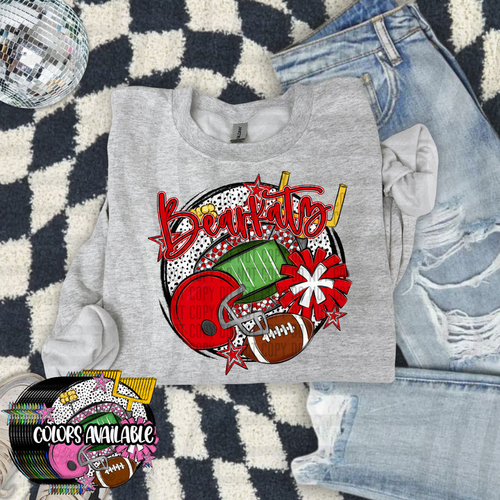 Football Round DTF Print