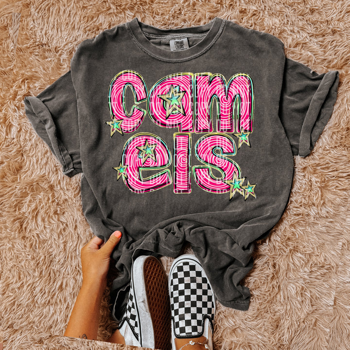 Pink Swirls DTF Print