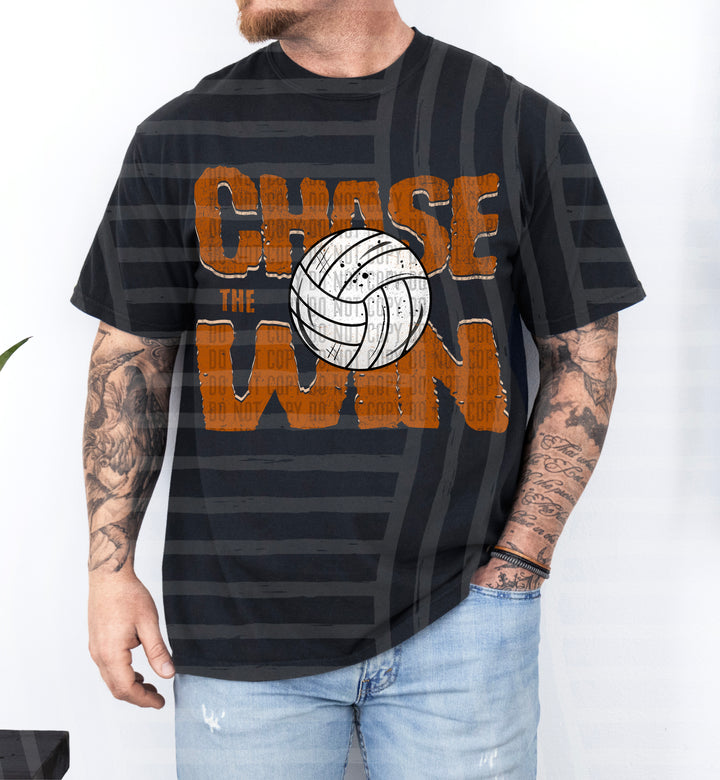 Chase The Win volleyball DTF Print