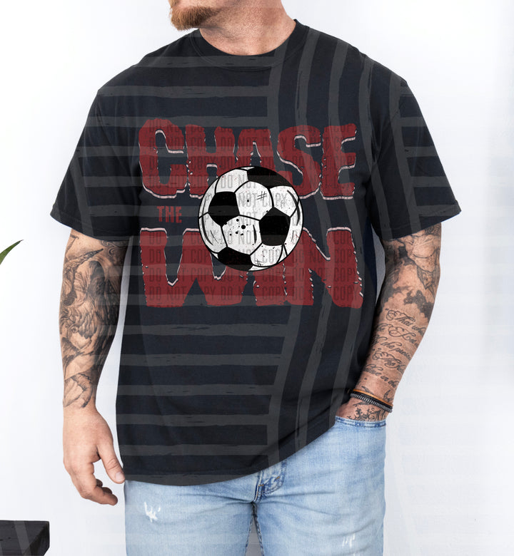 Chase The Win Soccer DTF Print