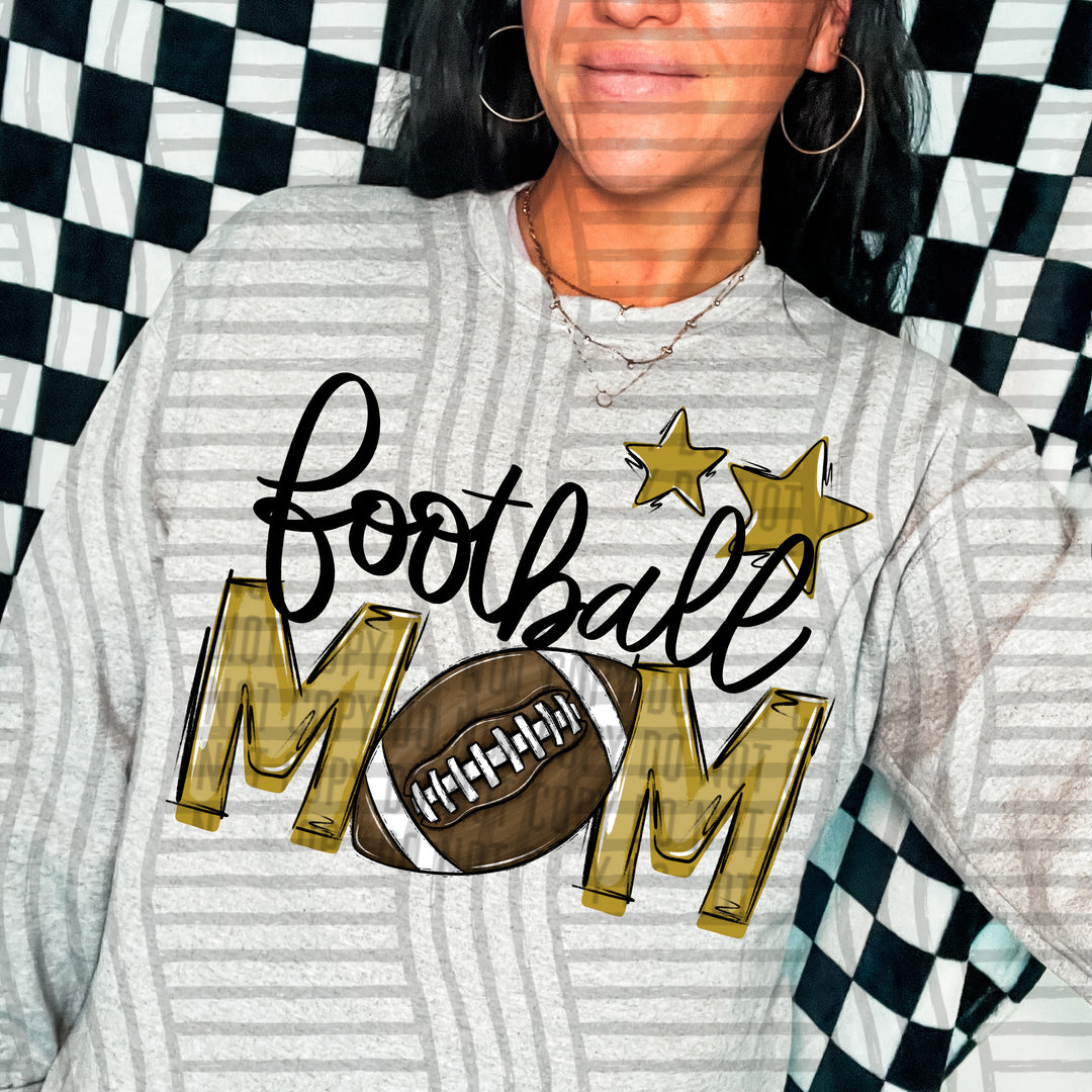 Sports Mom Football DTF Print