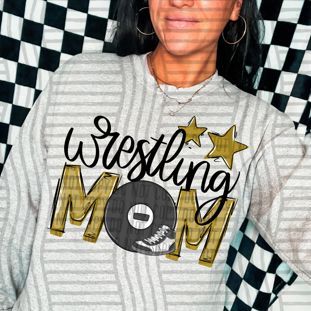 Sports Mom Wrestling DTF Print