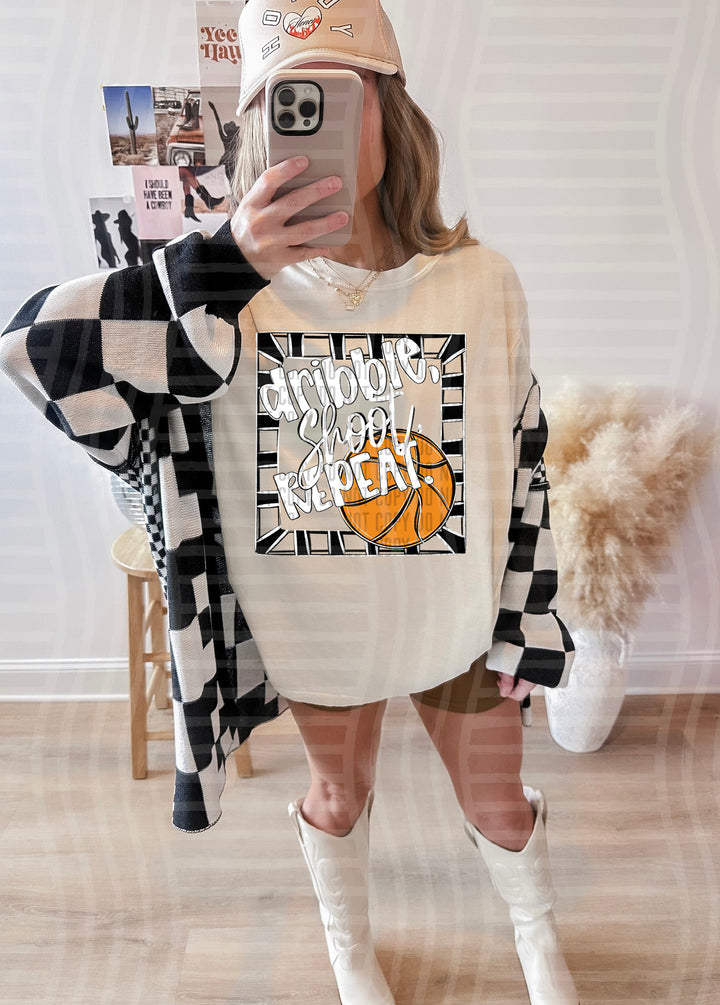 Dribble Shoot Repeat DTF Print