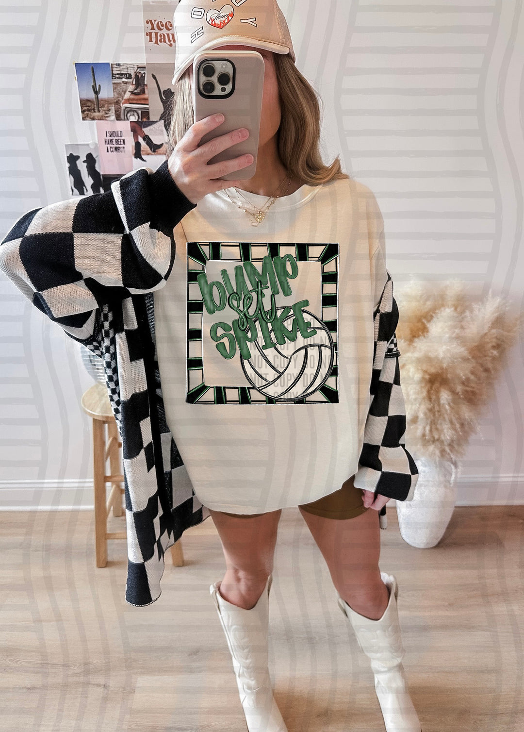 Bump Set Spike Volleyball DTF Print