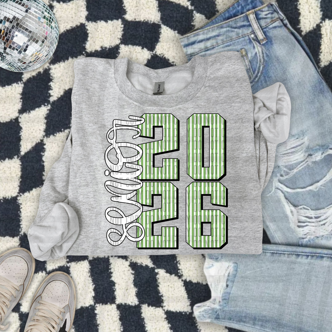 Senior 2026 Seersucker DTF Print