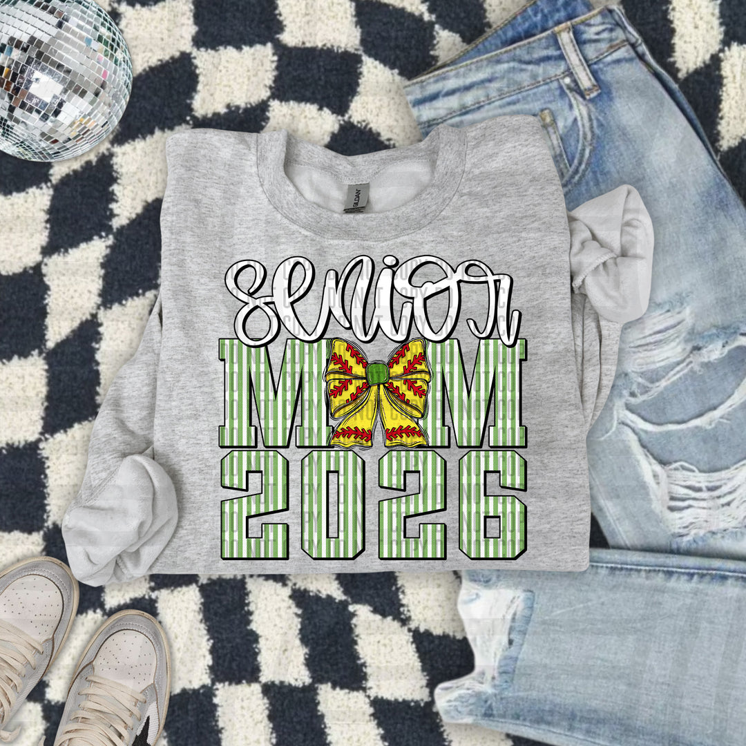 Senior Mom Softball DTF Print