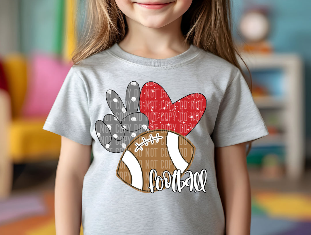 Peace Love DTF Print