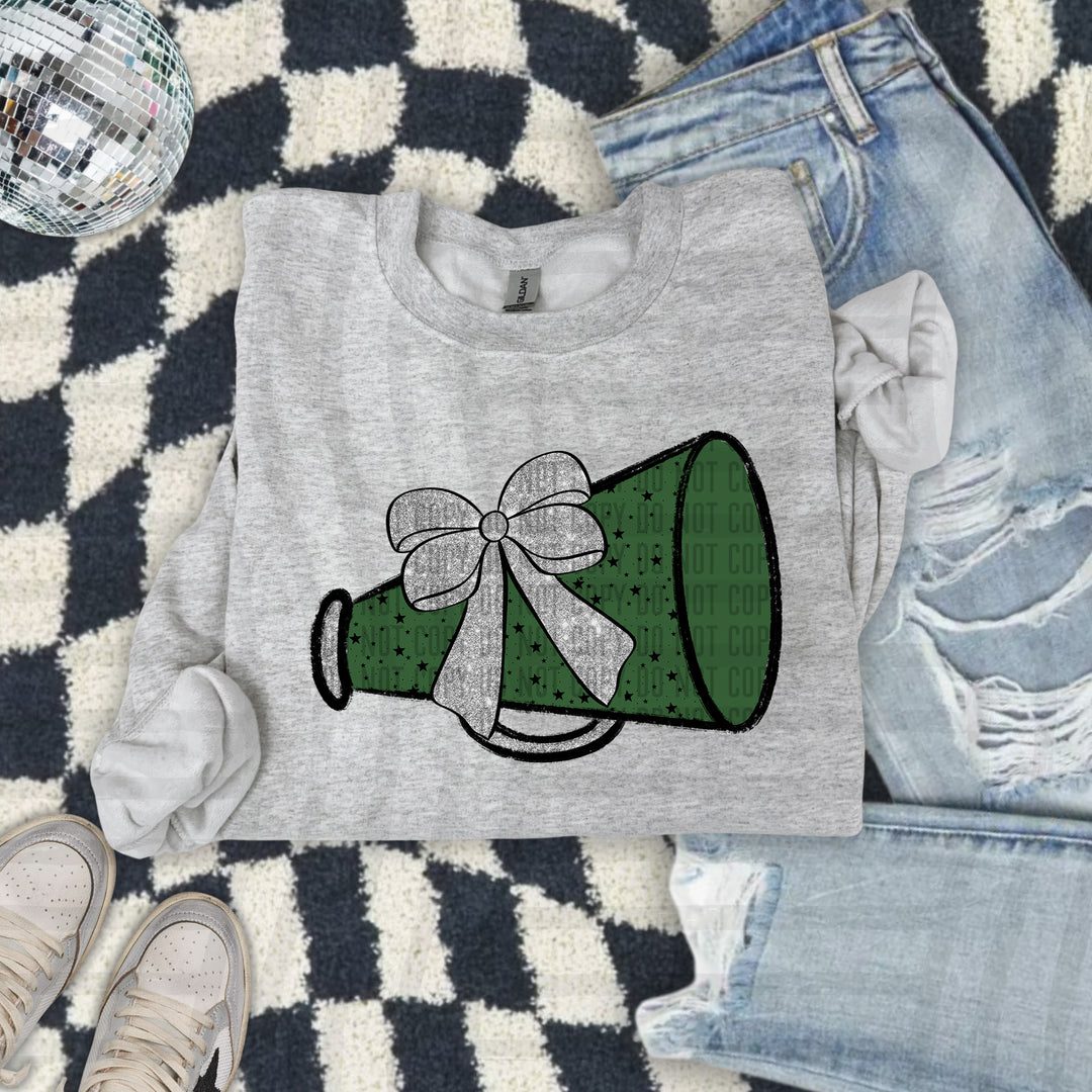 Megaphone Silver Accents DTF Print