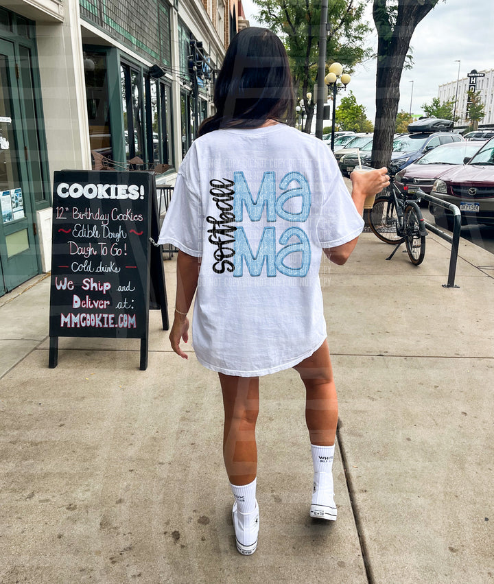 Sports Mama Softball DTF Print