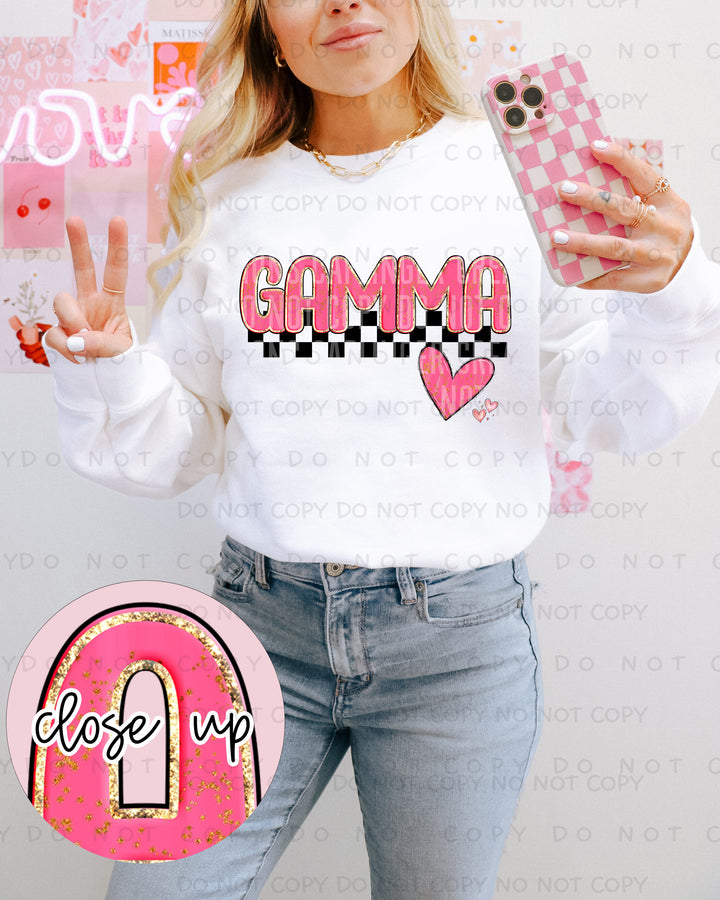 Sweet Pink Names DTF Print