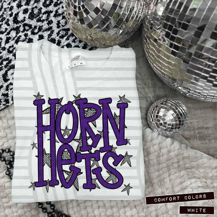 Purple Staggered DTF Print