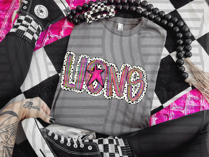 Brushstroke Dots DTF Print