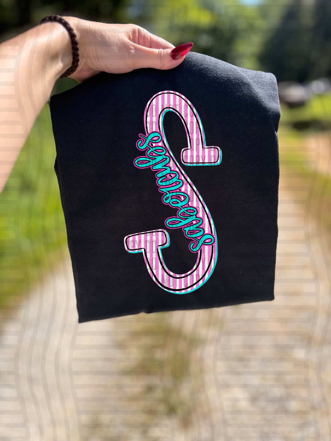 Mixy Pink Seersucker DTF Print