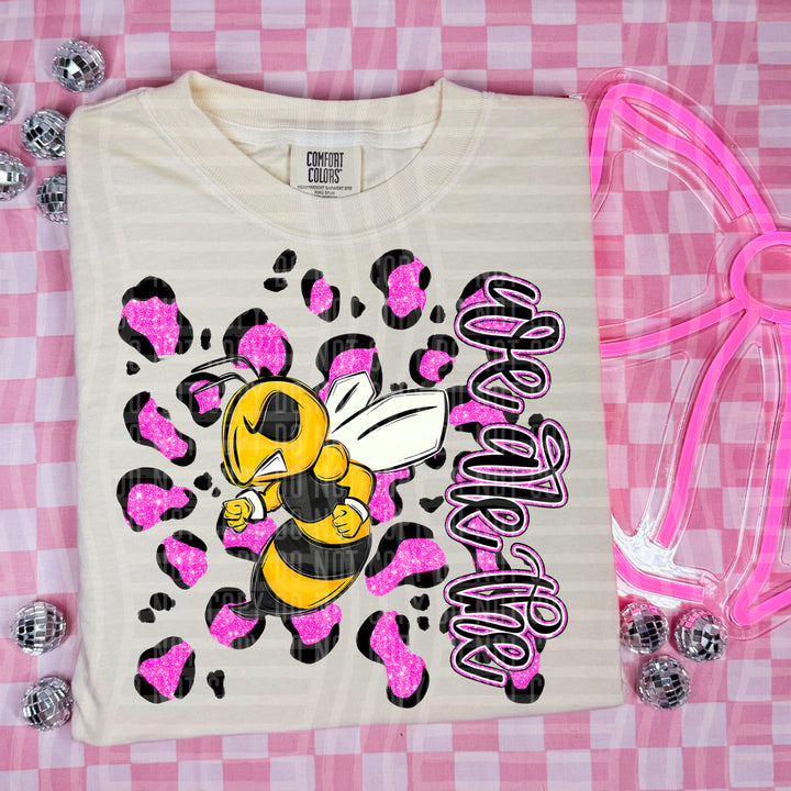 Preppy Leopard Mascot Heads DTF Print
