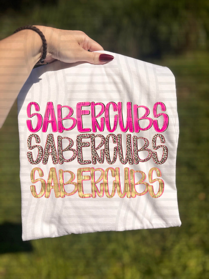 Pretty In Pink Triple Stacked DTF Print