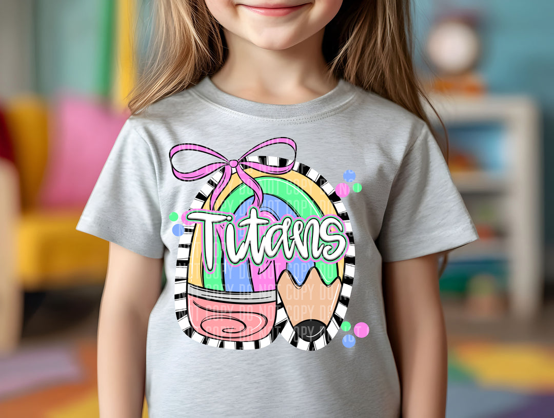 Preppy Pencil DTF Print