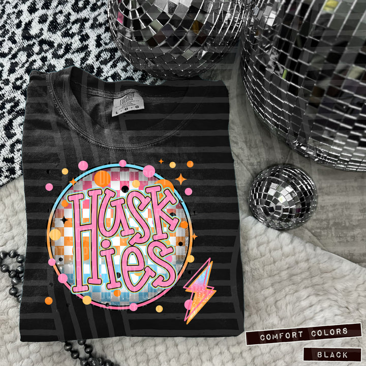 Neon Bright Circle DTF Print