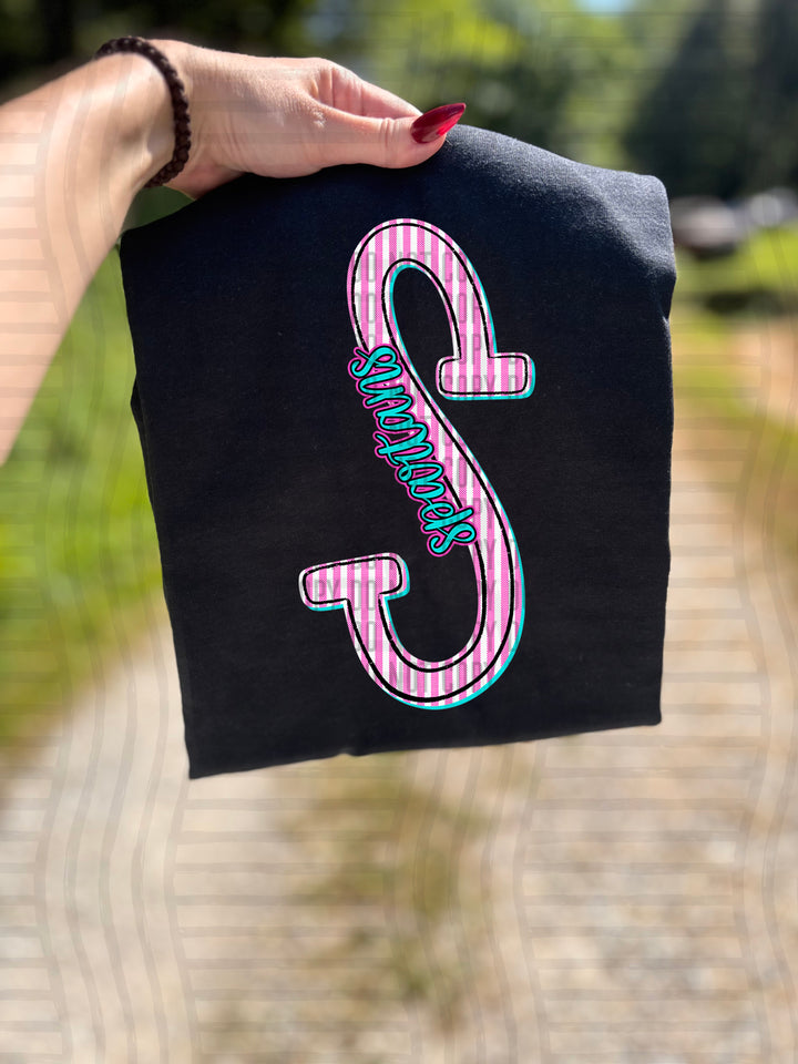 Mixy Pink Seersucker DTF Print