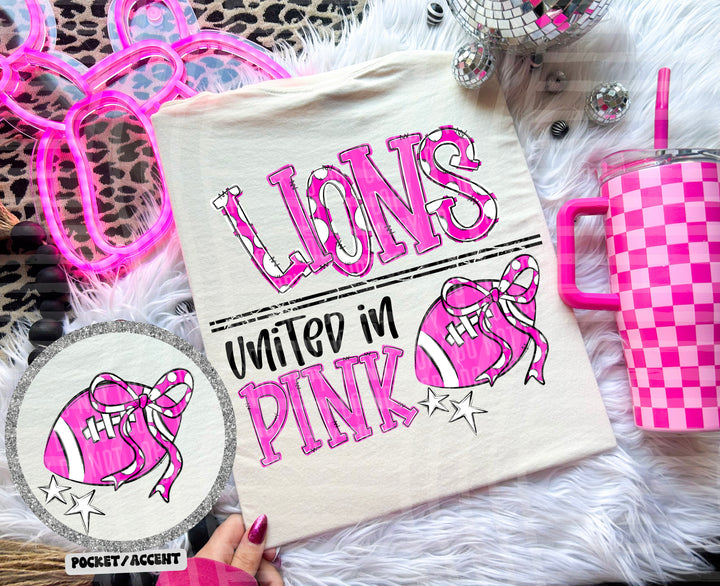 United In Pink Mascots DTF Print