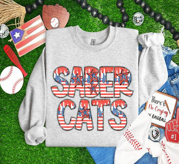 RWB Drip Mascots DTF Print