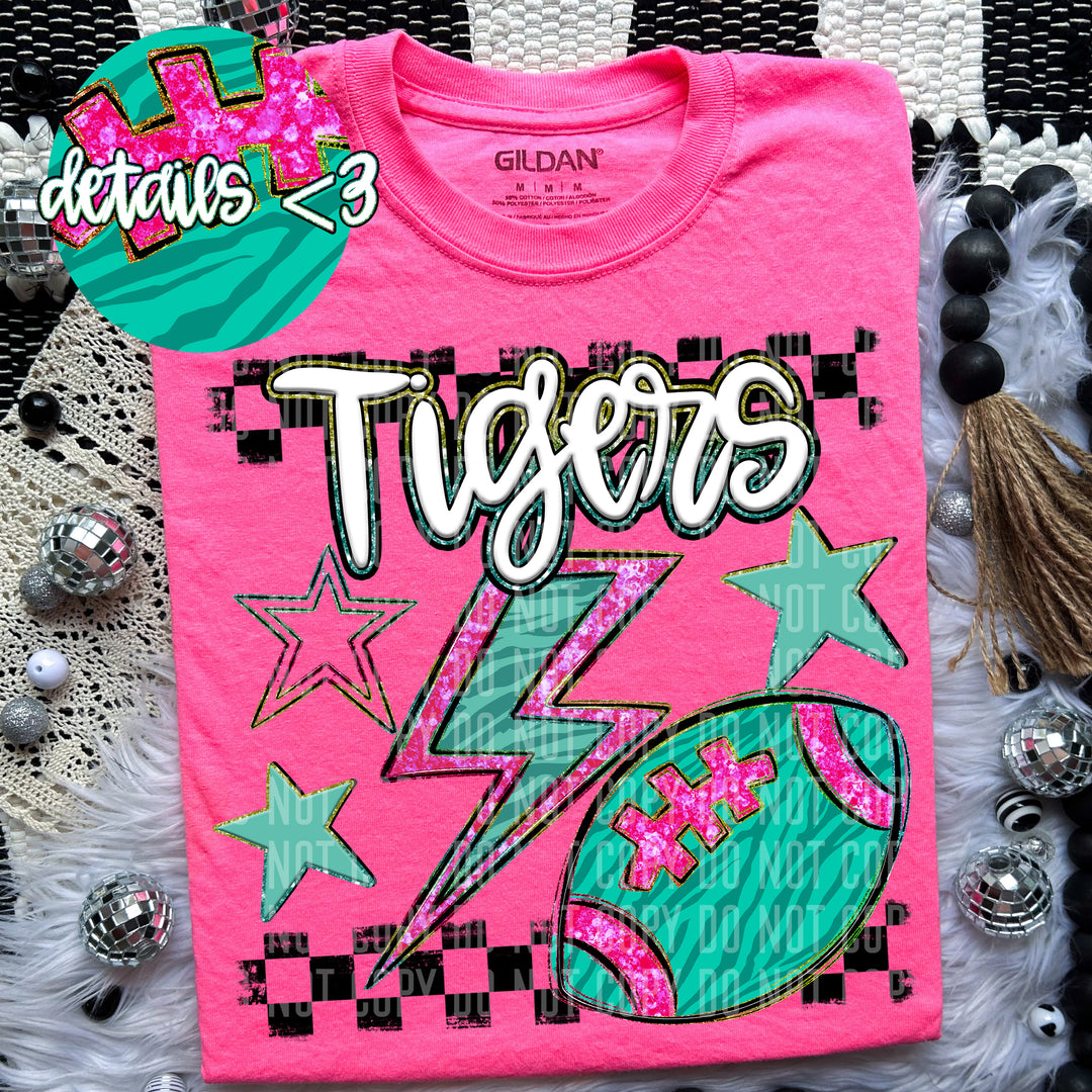 Football Bolt DTF Print