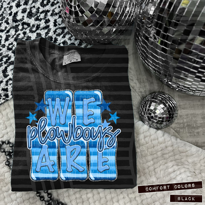 Blue We Are DTF Print