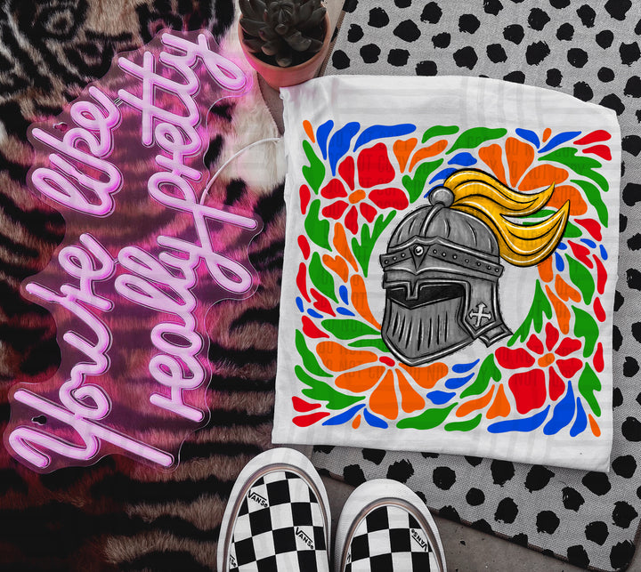 Retro Floral Mascot Heads DTF Print