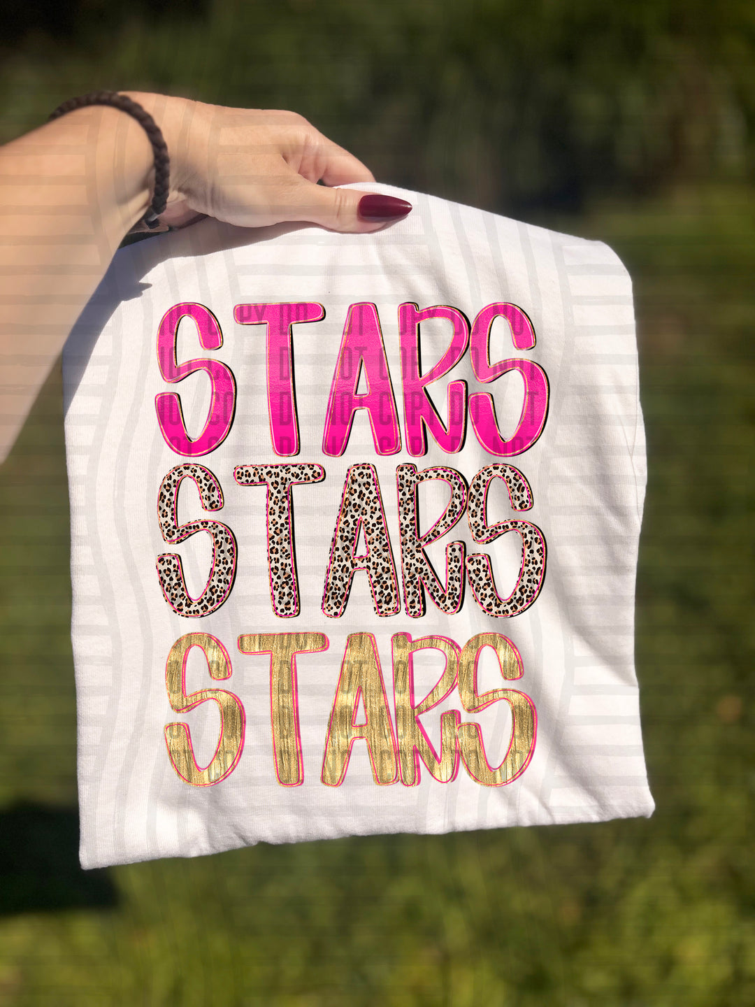 Pretty In Pink Triple Stacked DTF Print