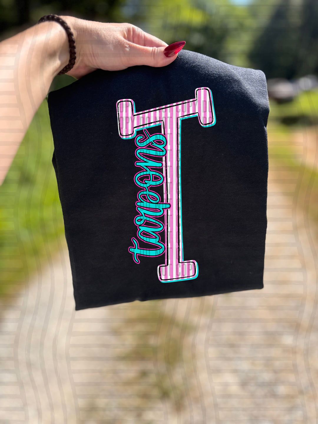 Mixy Pink Seersucker DTF Print