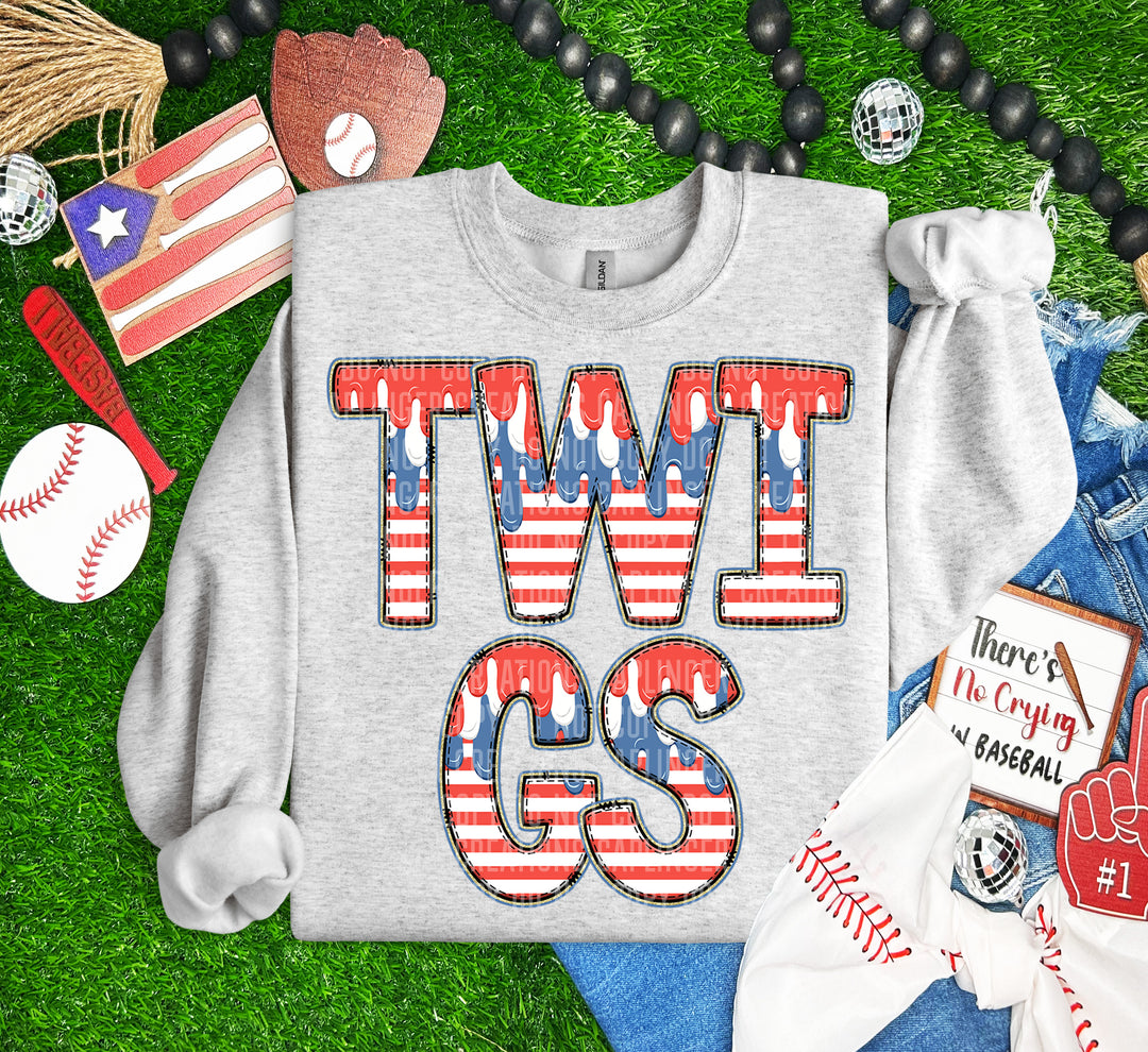 RWB Drip Mascots DTF Print