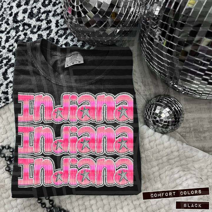 Pink Triple Stacked DTF Print