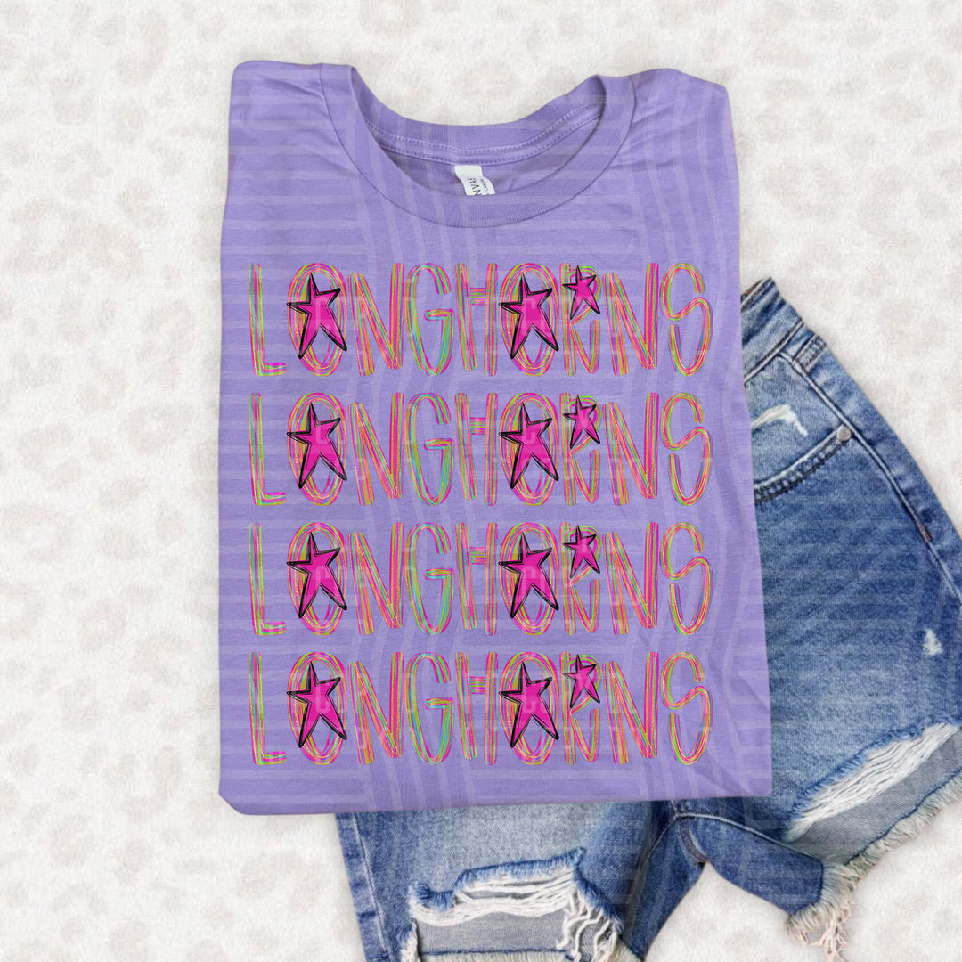 Brushstroke Quad DTF Print