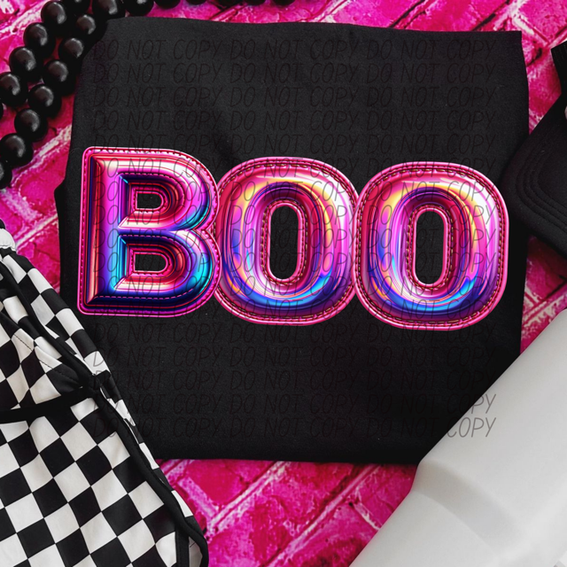 Boo Faux Bubble DTF Print