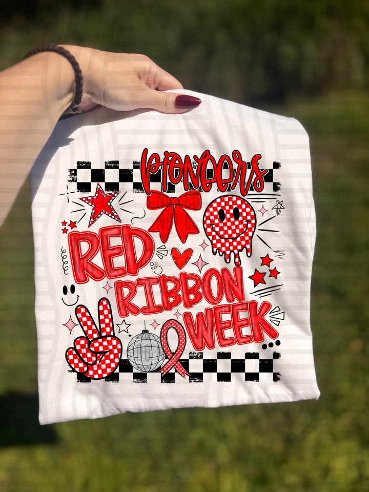 Red Ribbon DTF Print