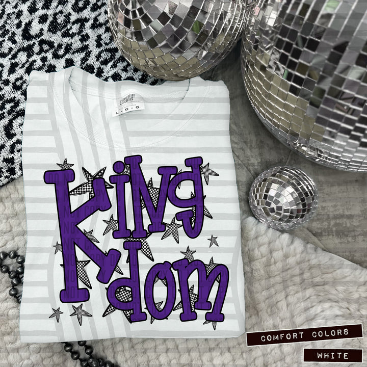 Purple Staggered DTF Print